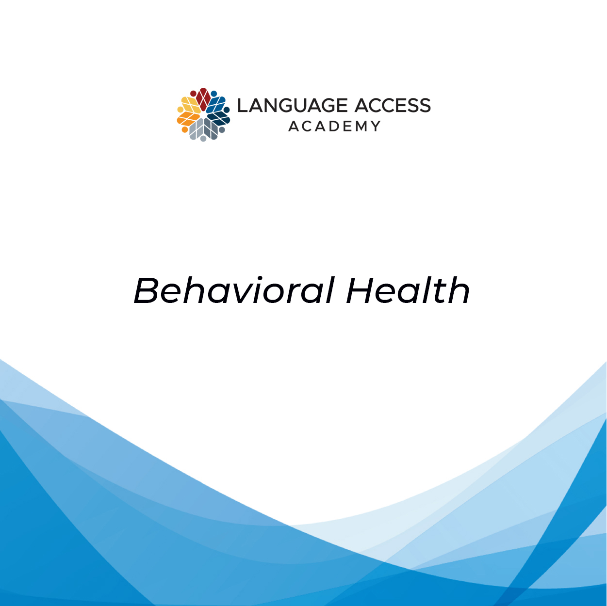 Behavioral Health Language Access Academy